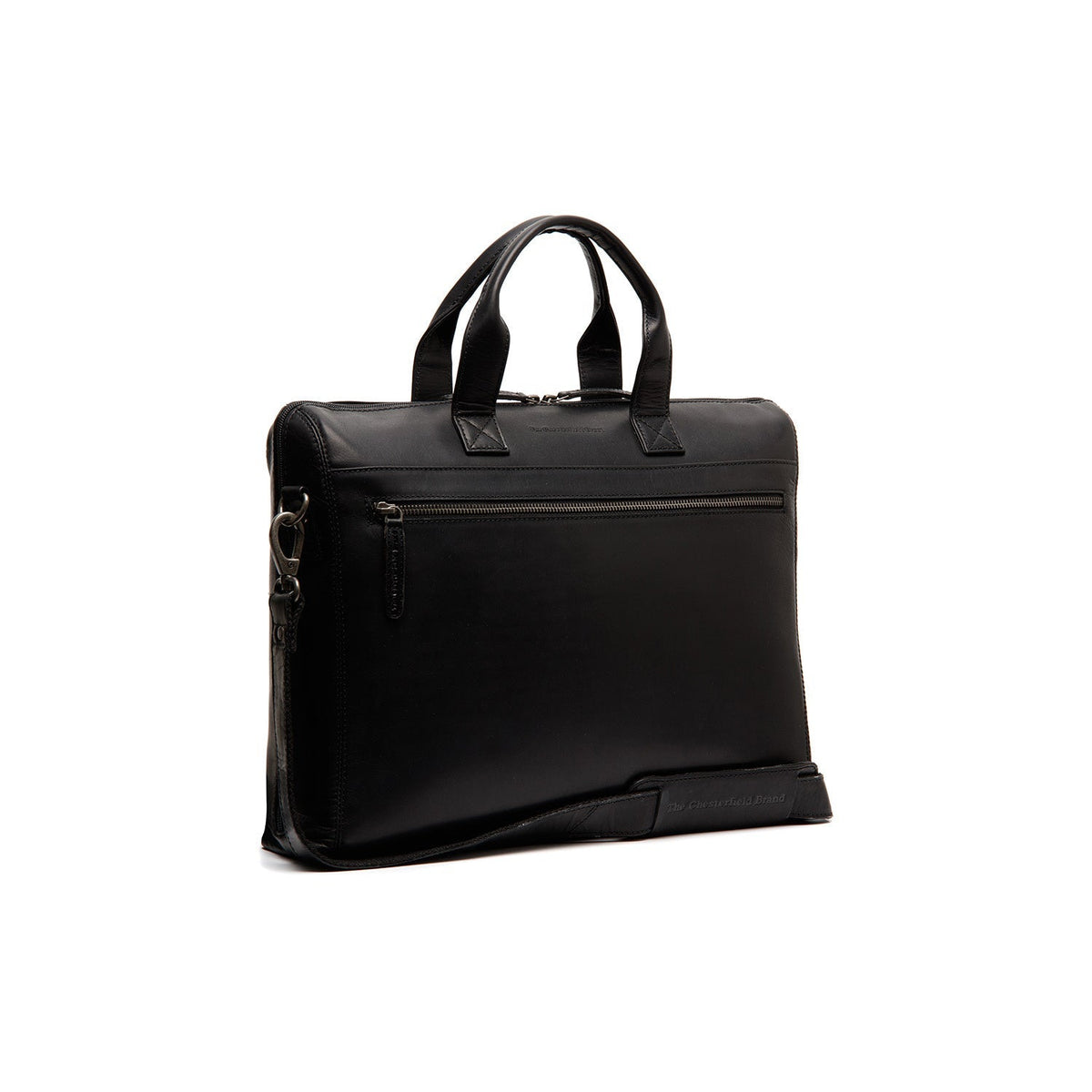 Levanto Full-Grain Leather Laptop Bag レディース in Classic 100% Full-Grain Leather - Full Exterior Front Profile View | Buy Online