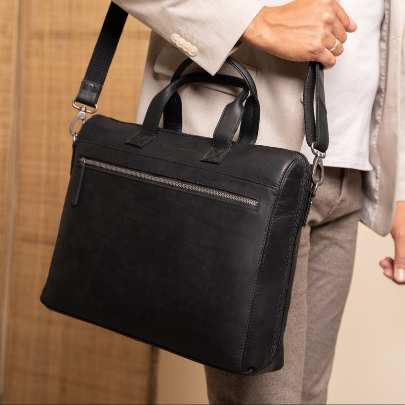 Levanto Full-Grain Leather Laptop Bag レディース