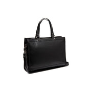 Manly フルグレインレザー Laptop Bag in Classic 100% Full-Grain Leather - Full Exterior Front Profile View | Buy Online