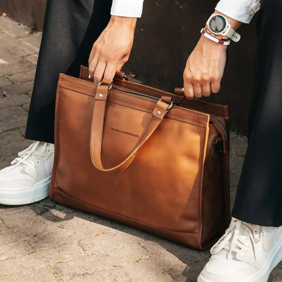 Manly フルグレインレザー Laptop Bag – alternate product view 2