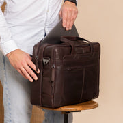 Ryan Full-Grain Leather Laptop Bag メンズ – alternate product view 2