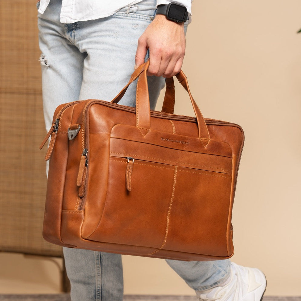 Ryan Full-Grain Leather Laptop Bag メンズ – alternate product view 2