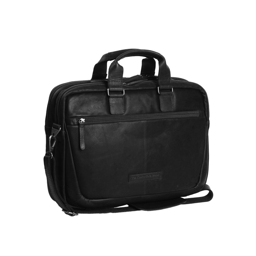Seth Full-Grain Leather Laptop Bag メンズ