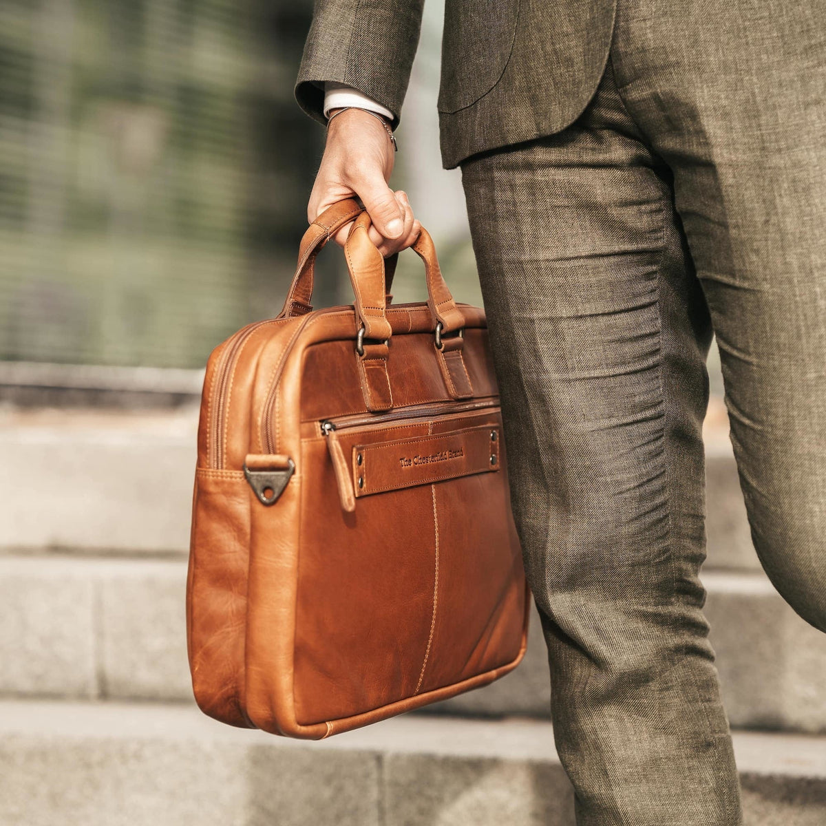 Seth Full-Grain Leather Laptop Bag メンズ – alternate product view 3