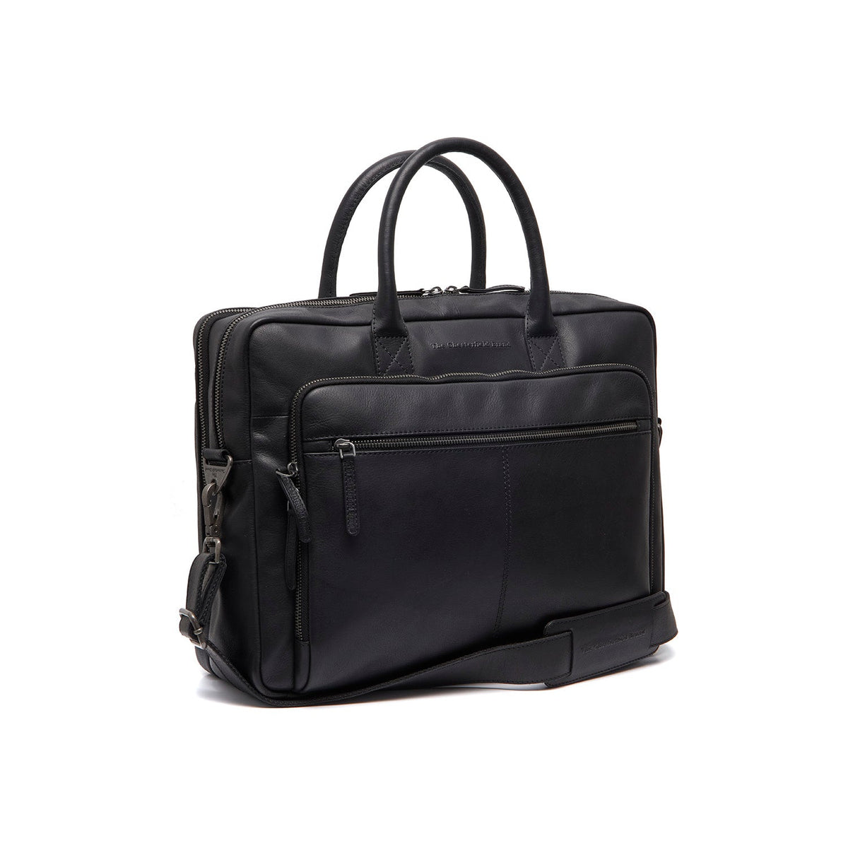 Tacama Full-Grain Leather Laptop Bag レディース in Classic 100% Full-Grain Leather - Full Exterior Front Profile View | Buy Online