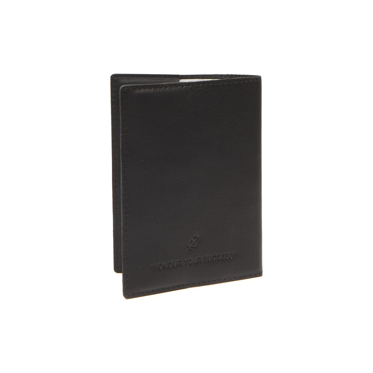 Close-Up Detail of Classic Collar &amp; Heavy-Duty Zipper Hardware on Leather Passport Case レディース
