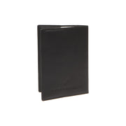 Close-Up Detail of Classic Collar &amp; Heavy-Duty Zipper Hardware on Leather Passport Case レディース