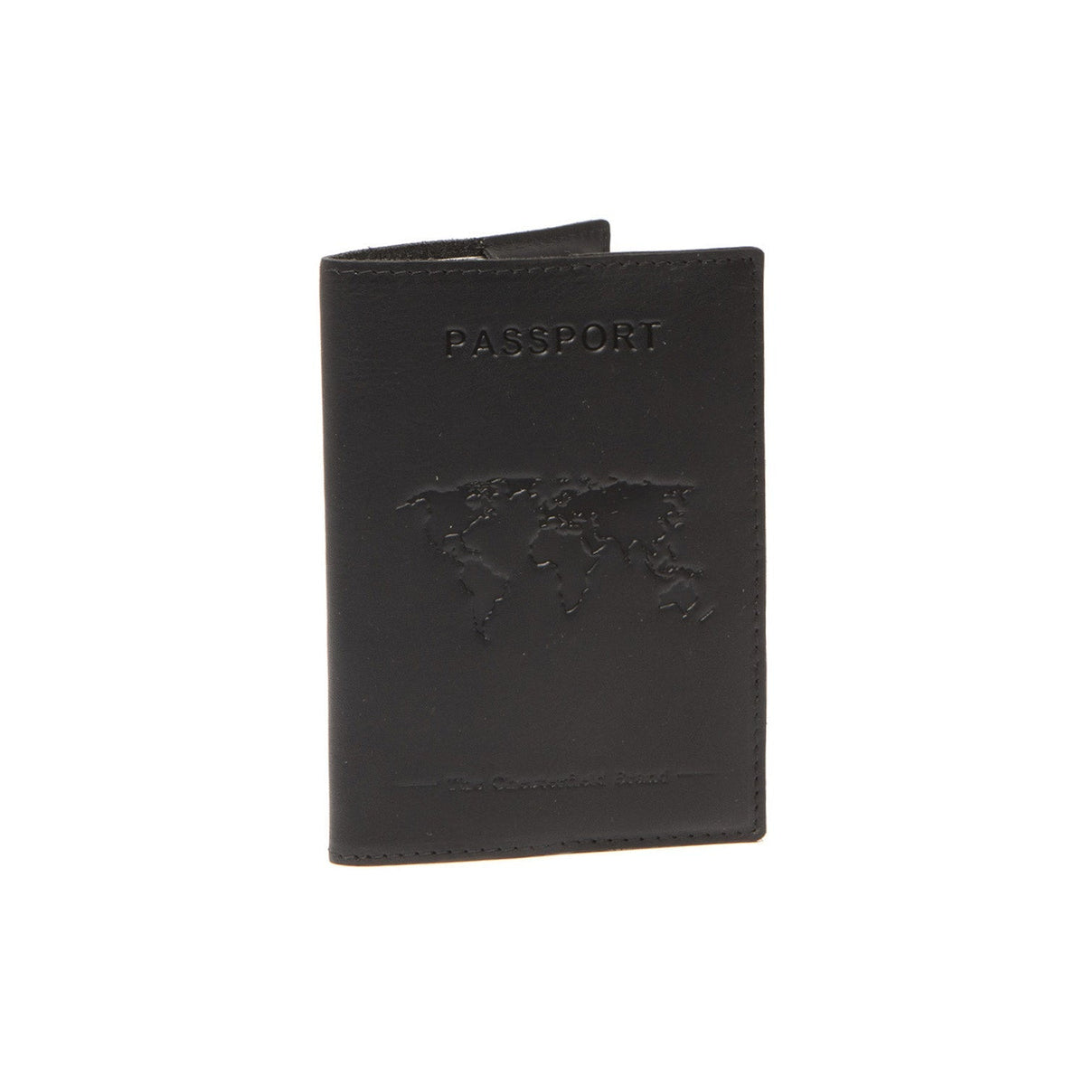 Leather Passport Case レディース in Classic 100% Full-Grain Leather - Front Profile View &amp; Tailored Silhouette | Buy Online
