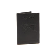 Leather Passport Case レディース in Classic 100% Full-Grain Leather - Front Profile View &amp; Tailored Silhouette | Buy Online