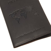 Tailored Rib Cuffs &amp; Hem Craftsmanship Construction Detail on Leather Passport Case レディース