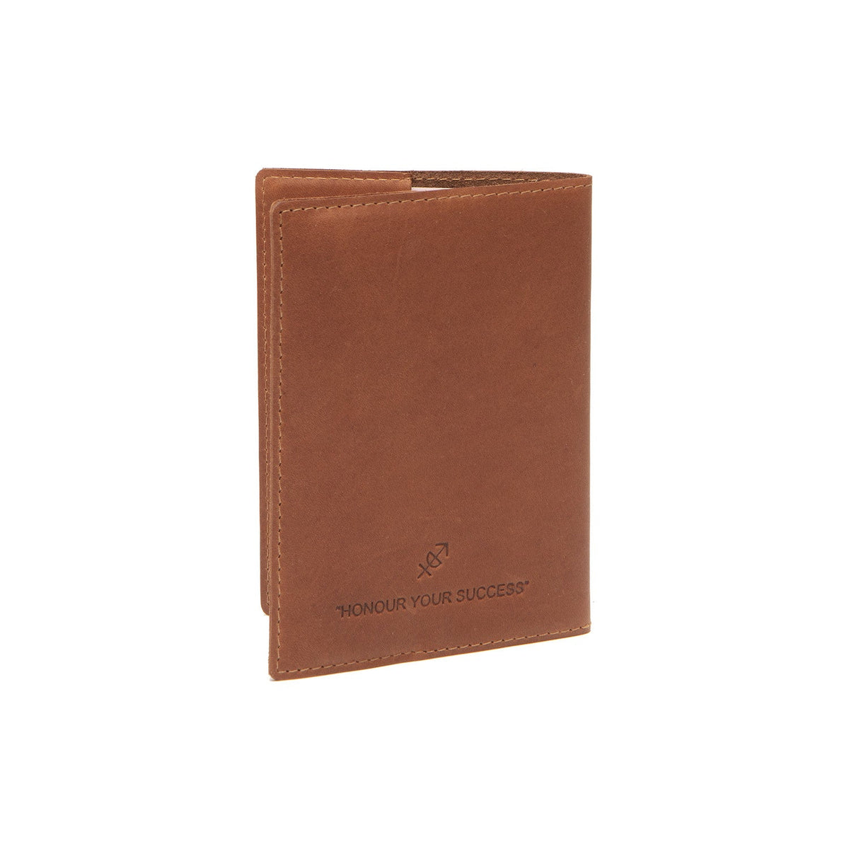Cognac Leather Passport Case レディース, detail view 1