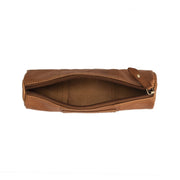 Cognac Leather Pencil Case Lea レディース, detail view 1