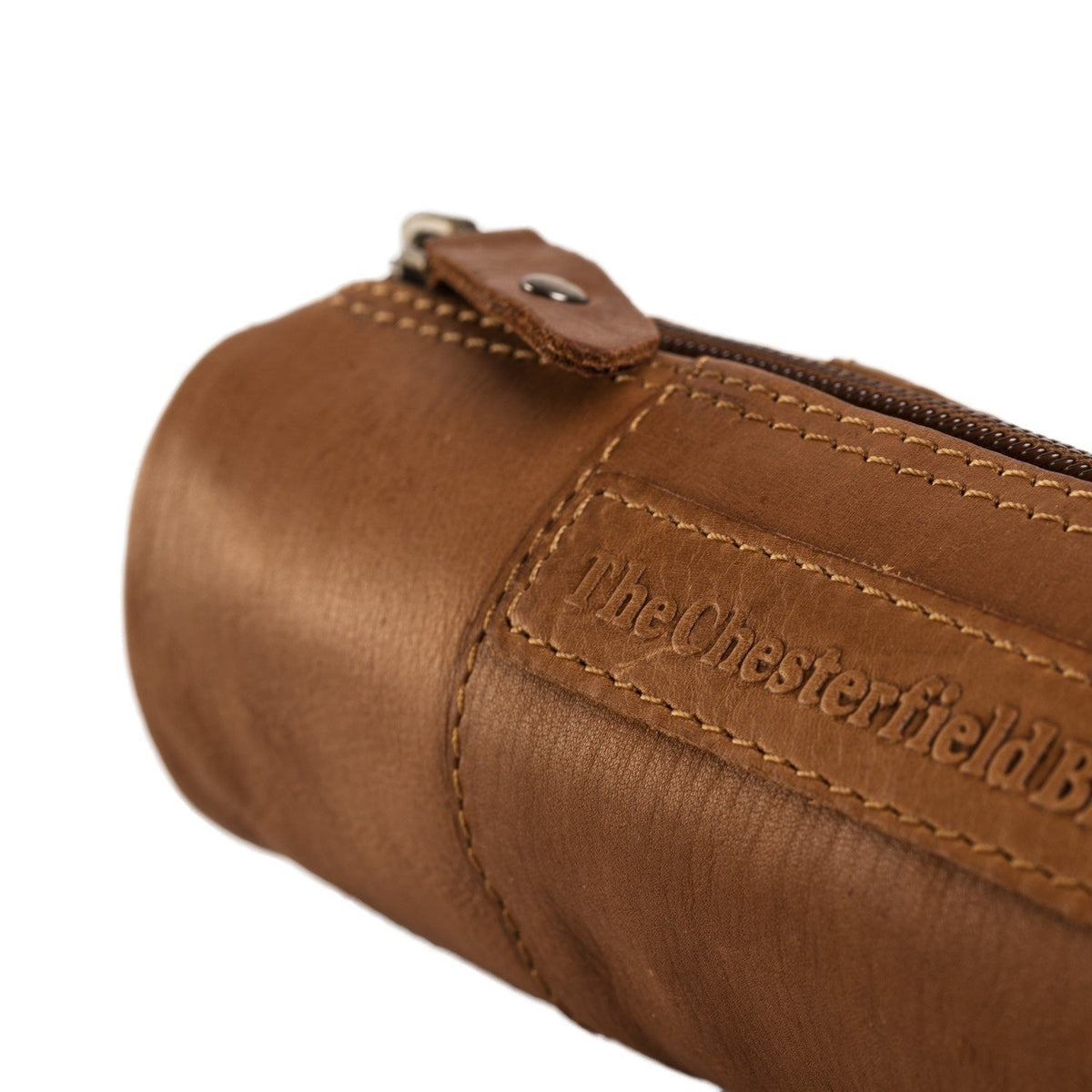 Cognac Leather Pencil Case Lea レディース, detail view 3