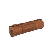Cognac Leather Pencil Case Lea レディース, front view