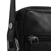 Tailored Rib Cuffs &amp; Hem Craftsmanship Construction Detail on Hamilton Full-Grain Leather Phone Bag レディース
