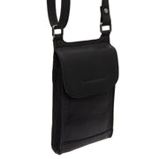 Nebra Full-Grain Leather Phone Bag レディース in Classic 100% Full-Grain Leather - Front Profile View &amp; Tailored Silhouette | Buy Online