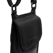 Nebra Full-Grain Leather Phone Bag レディース - Lateral Side Profile View Showing Sleeve Cut &amp; Athletic Taper Fit