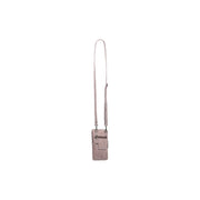 Styled Fit Perspective of Salta Full-Grain Leather Phone Bag レディース on Model - Natural Daylight Drape