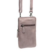 Salta Full-Grain Leather Phone Bag レディース in Classic 100% Full-Grain Leather - Front Profile View &amp; Tailored Silhouette | Buy Online