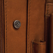Cognac Leather Portfolio Barnet レディース, detail view 4