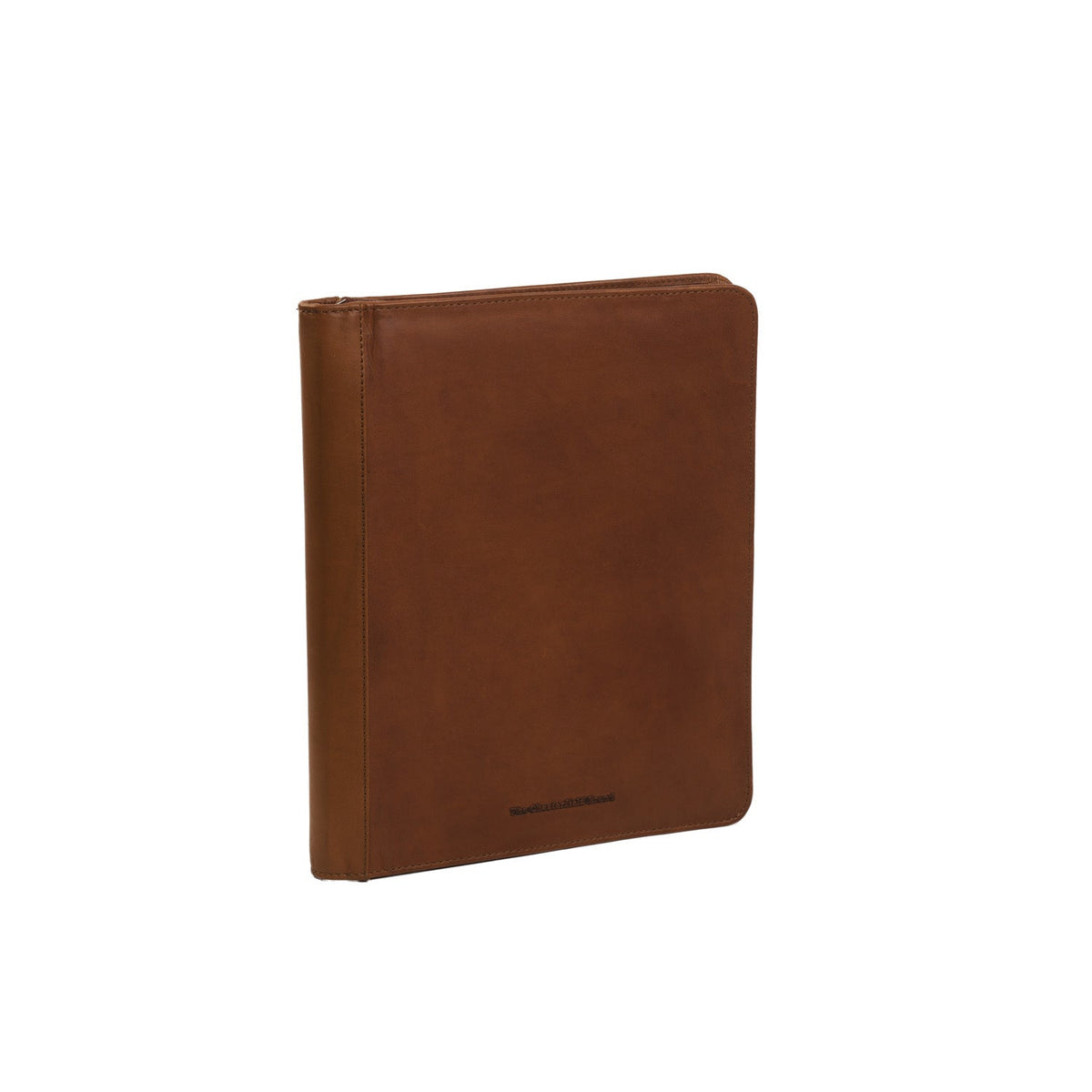 Cognac Leather Portfolio Barnet レディース, front view