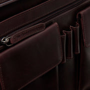 Brown Leather Portfolio Moreton レディース, detail view 3