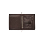 Styled Fit Perspective of Leather Portfolio Moreton レディース on Model - Natural Daylight Drape