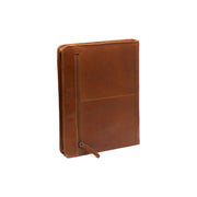 Cognac Leather Portfolio Moreton レディース, detail view 5