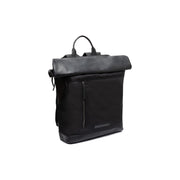 Bornholm フルグレインレザー Roll-top Backpack in Classic 100% Full-Grain Leather - Full Exterior Front Profile View | 公式オンライン通販