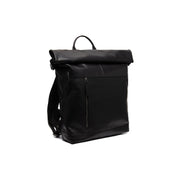 Liverpool Full-Grain Leather Roll-top Backpack レディース in Classic 100% Full-Grain Leather - Full Exterior Front Profile View | Buy Online