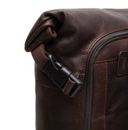 Liverpool Full-Grain Leather Roll-top Backpack レディース – alternate product view 3