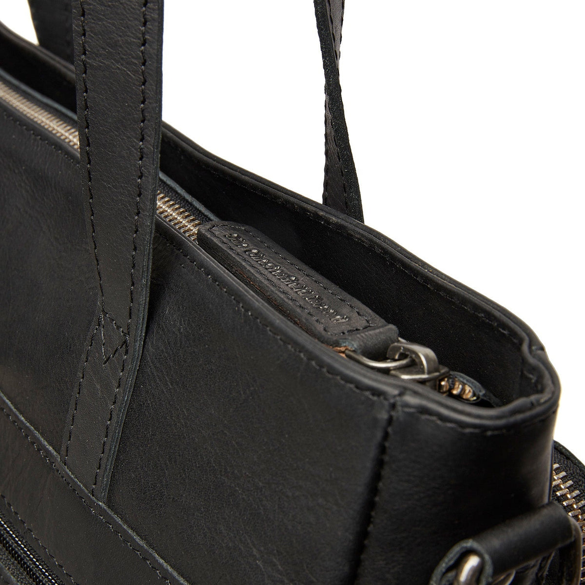 Alicante Full-Grain Leather Shopper レディース - Structured Side Profile Showing Gusset Depth &amp; Expansion Capacity