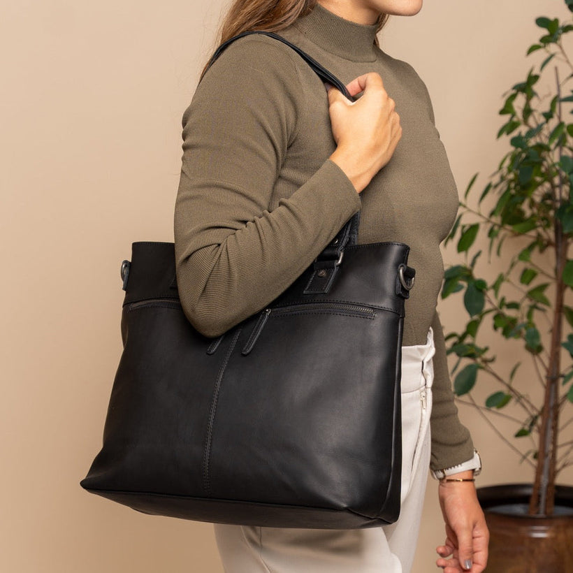 Rome Full-Grain Leather Shopper レディース