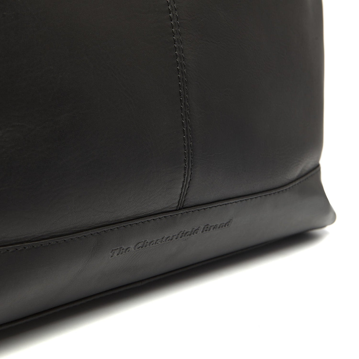 Amelia Full-Grain Leather Shoulder Bag レディース - Structured Side Profile Showing Gusset Depth &amp; Expansion Capacity