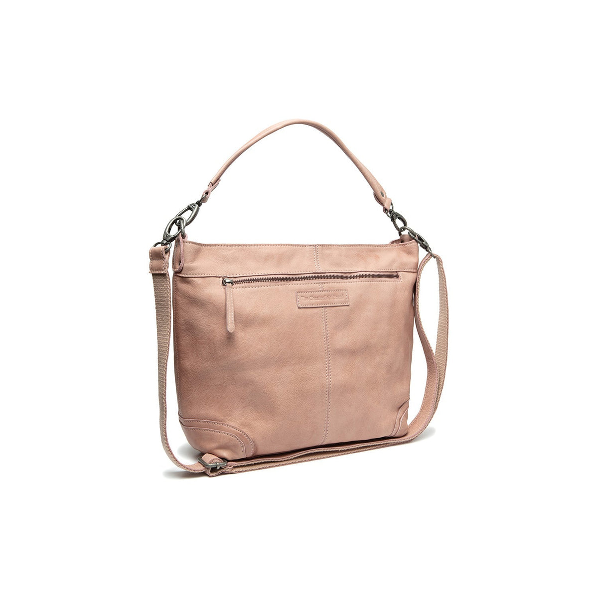 Bolivia Full-Grain Leather Shoulder Bag レディース in Classic 100% Full-Grain Leather - Full Exterior Front Profile View | Buy Online
