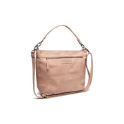 Bolivia Full-Grain Leather Shoulder Bag レディース in Classic 100% Full-Grain Leather - Full Exterior Front Profile View | Buy Online