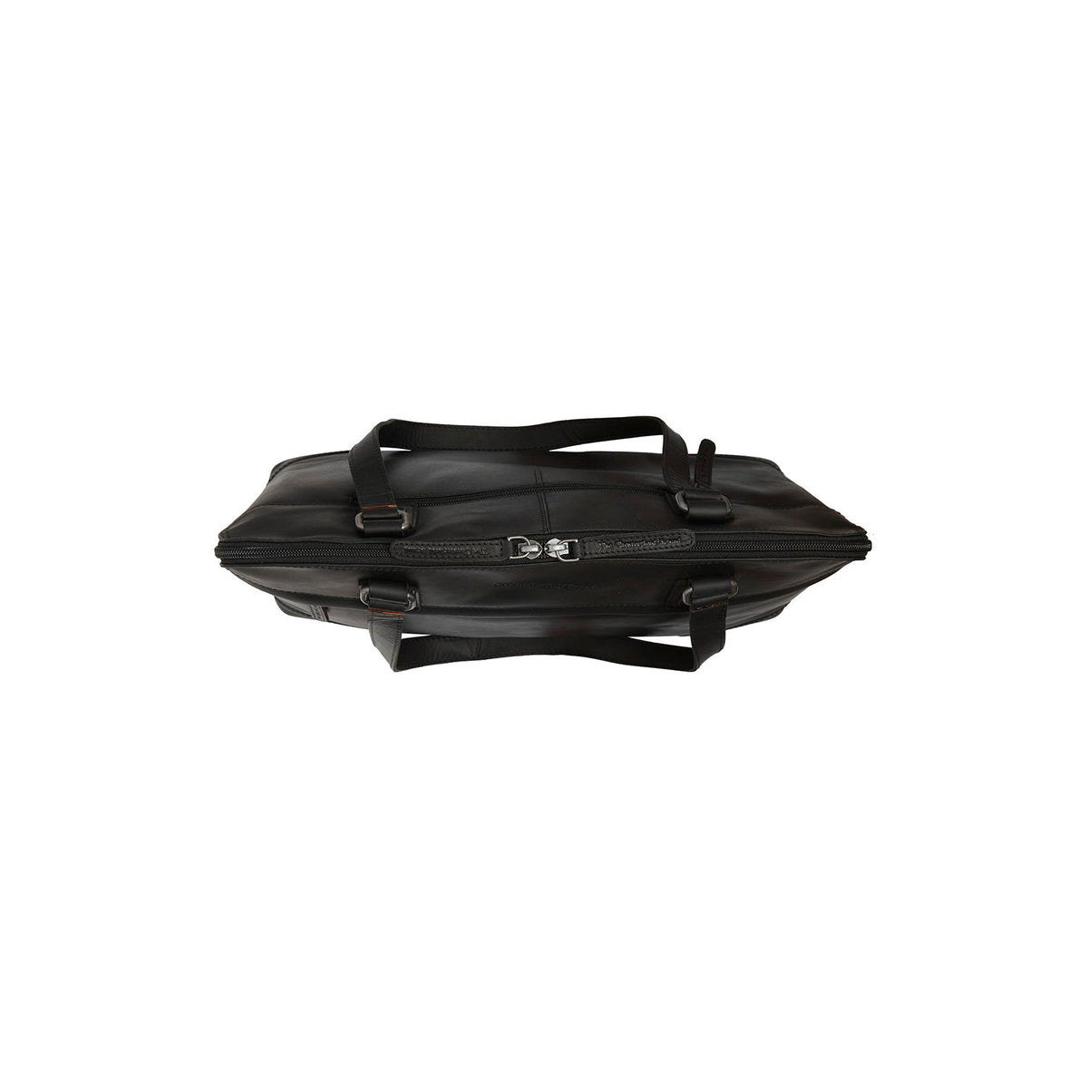 Branson Full-Grain Leather Shoulder Bag レディース - Structured Side Profile Showing Gusset Depth &amp; Expansion Capacity