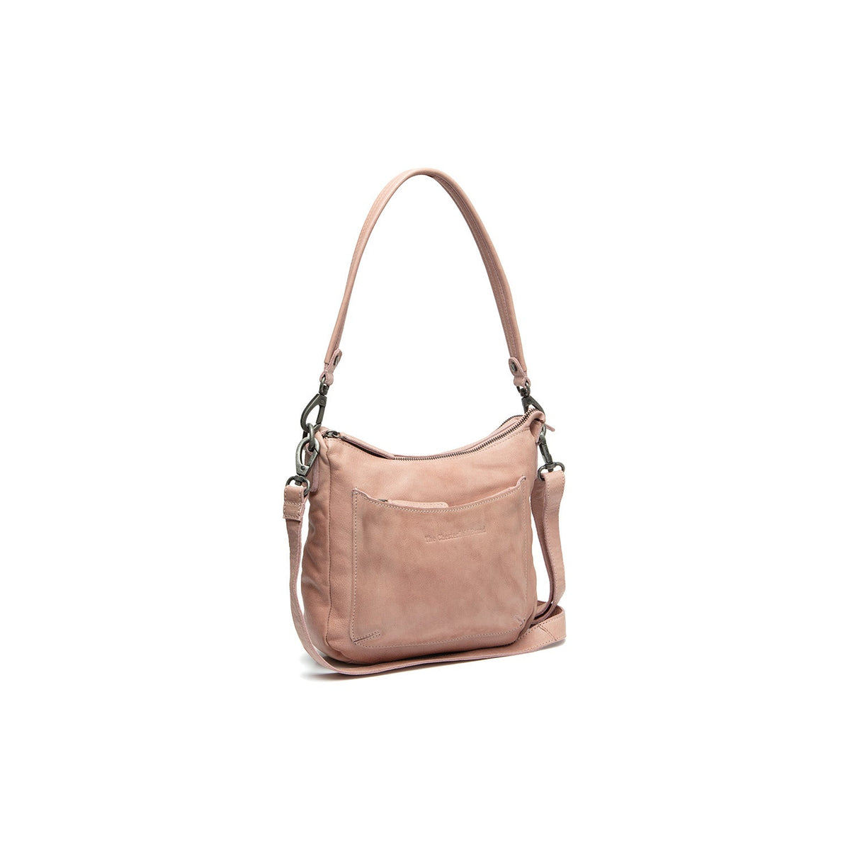 Caroline Full-Grain Leather Shoulder Bag レディース in Classic 100% Full-Grain Leather - Full Exterior Front Profile View | Buy Online