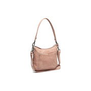Caroline Full-Grain Leather Shoulder Bag レディース in Classic 100% Full-Grain Leather - Full Exterior Front Profile View | Buy Online