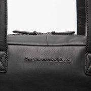 
Classic 100% Full-Grain leather Bag - 補強レザーストラップと丁寧な縫製が際立つ背面ビュー