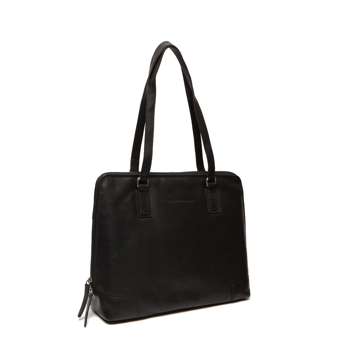 Flint Full-Grain Leather Shoulder Bag レディース in Classic 100% Full-Grain Leather - Full Exterior Front Profile View | Buy Online
