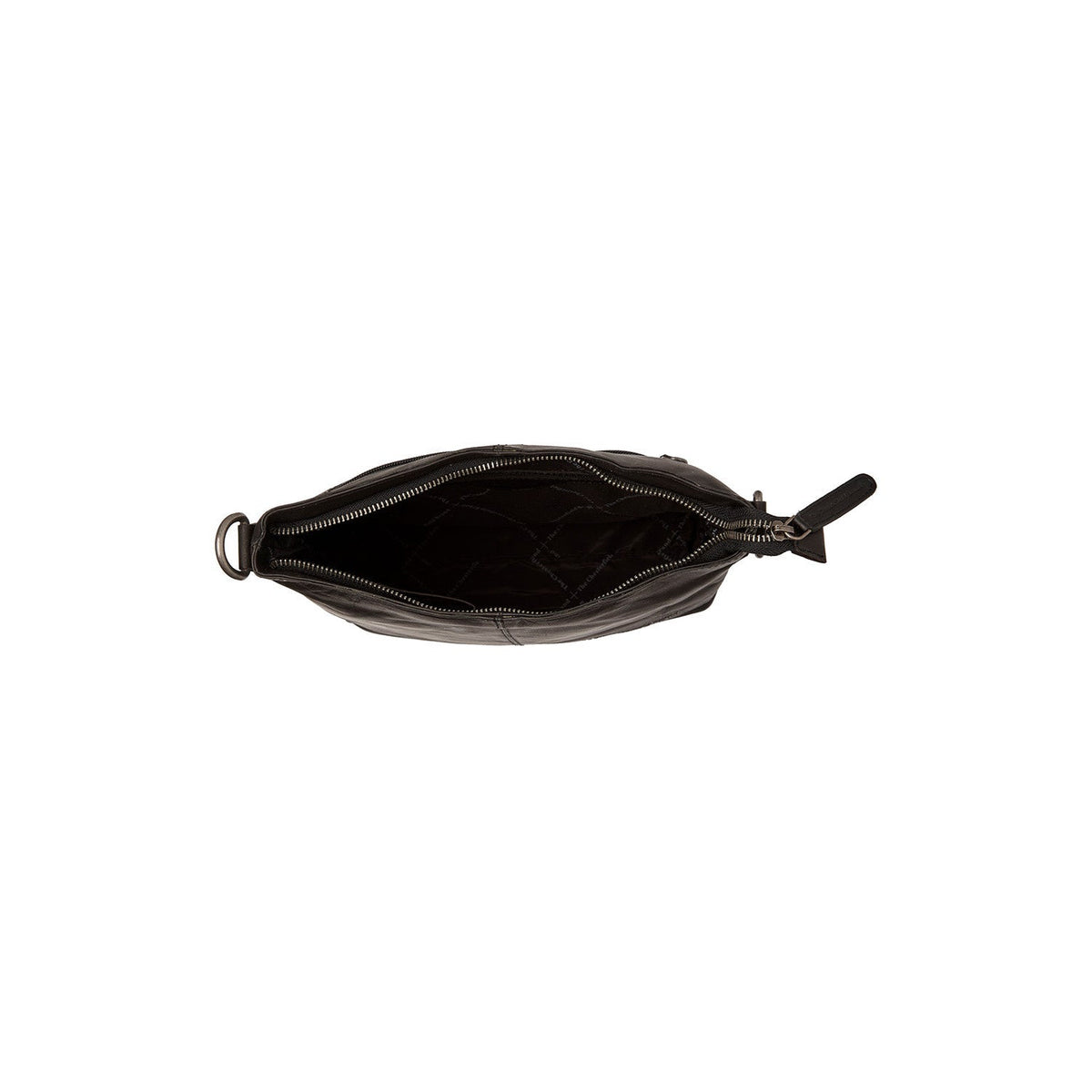 Jen Full-Grain Leather Shoulder Bag レディース - Structured Side Profile Showing Gusset Depth &amp; Expansion Capacity