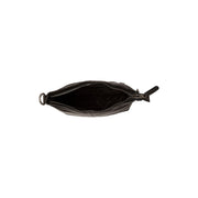 Jen Full-Grain Leather Shoulder Bag レディース - Structured Side Profile Showing Gusset Depth &amp; Expansion Capacity