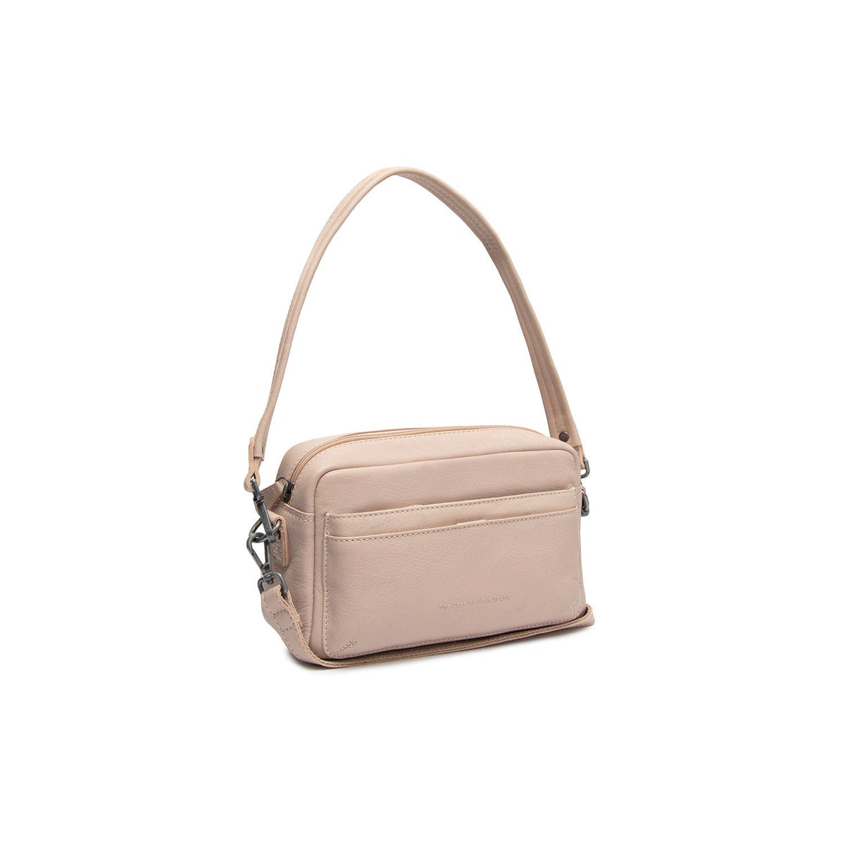 Liora Full-Grain Leather Shoulder Bag レディース in Classic 100% Full-Grain Leather - Full Exterior Front Profile View | Buy Online