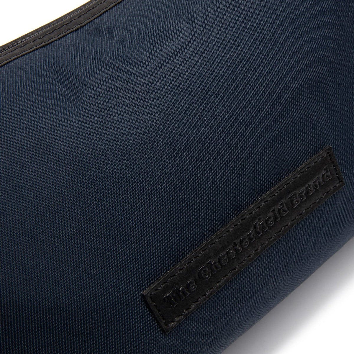 Navy Leather Shoulder Bag Lovund, detail view 3