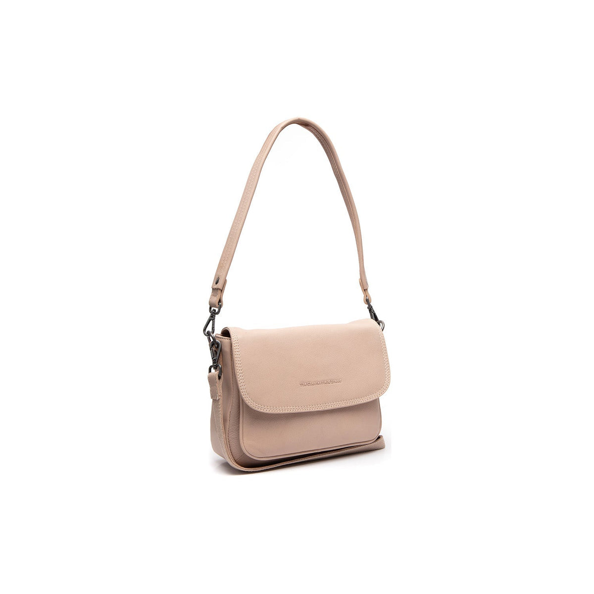 Miloa Full-Grain Leather Shoulder Bag レディース in Classic 100% Full-Grain Leather - Full Exterior Front Profile View | Buy Online