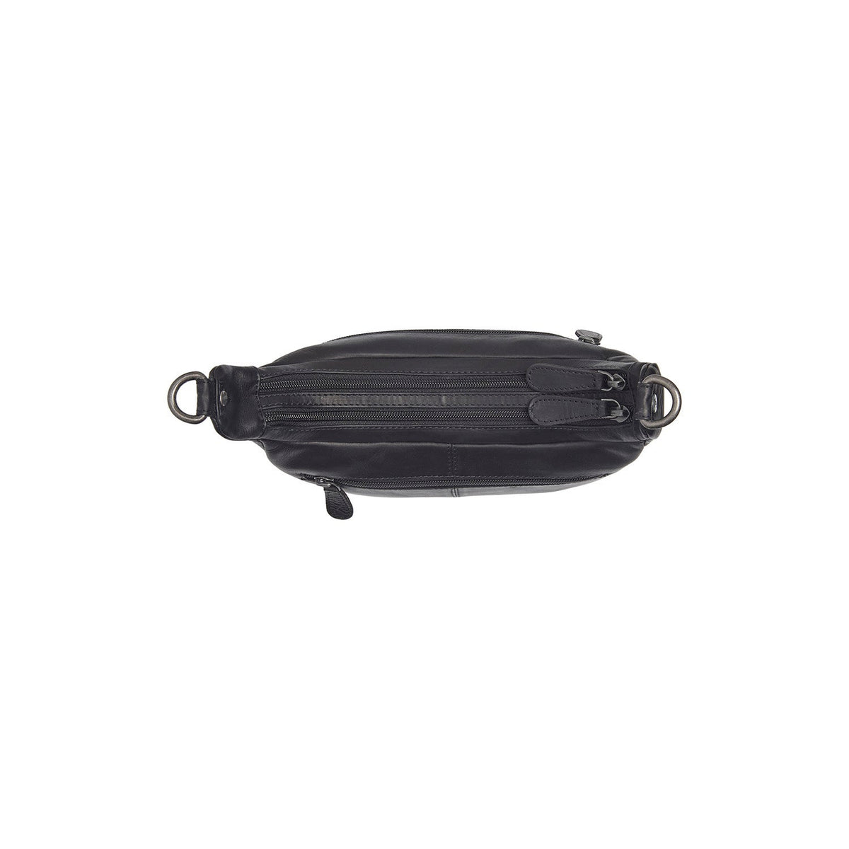 Mirave Full-Grain Leather Shoulder Bag レディース - Structured Side Profile Showing Gusset Depth &amp; Expansion Capacity