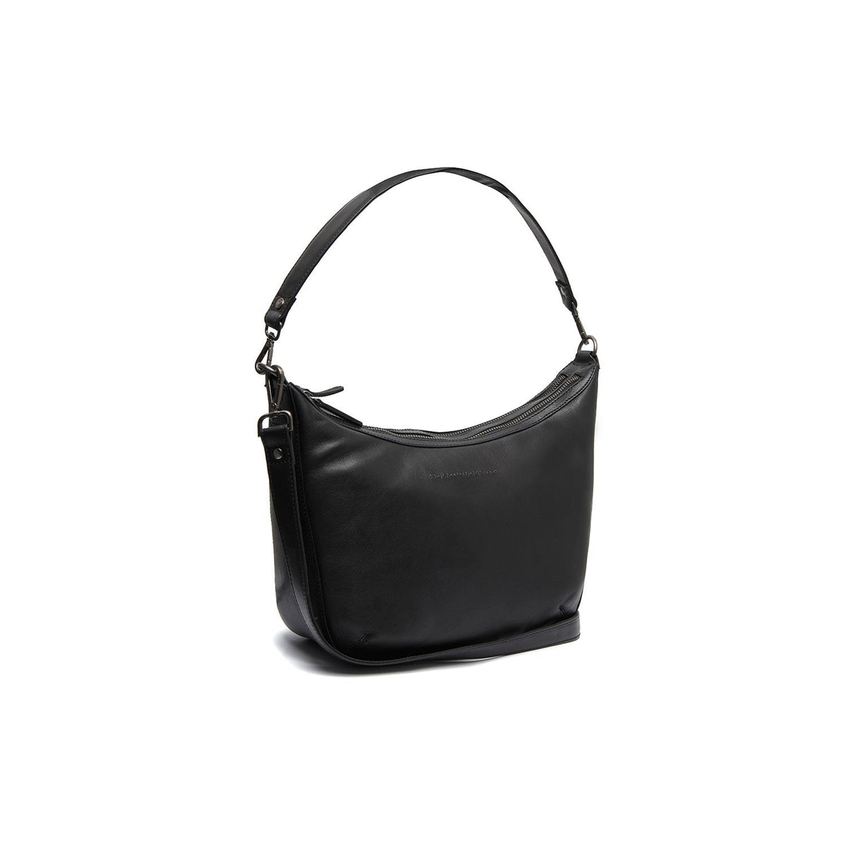 Moneva Full-Grain Leather Shoulder Bag レディース in Classic 100% Full-Grain Leather - Full Exterior Front Profile View | Buy Online
