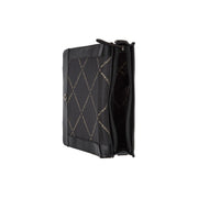 Osuna Full-Grain Leather Shoulder Bag レディース - Structured Side Profile Showing Gusset Depth &amp; Expansion Capacity