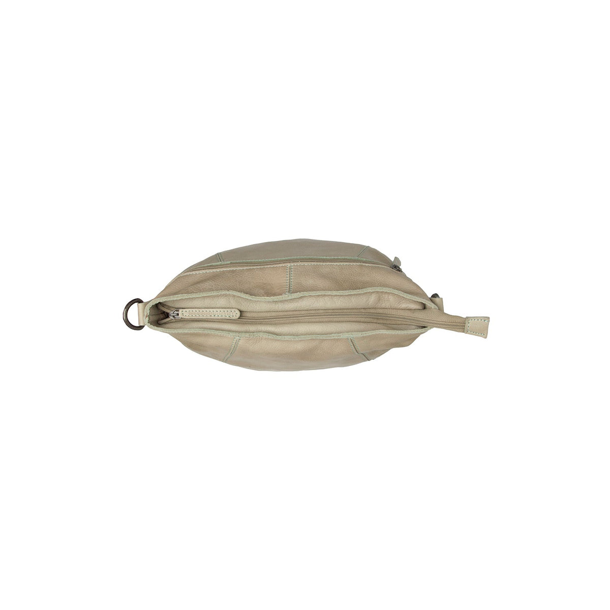 Sintra Full-Grain Leather Shoulder Bag レディース - Structured Side Profile Showing Gusset Depth &amp; Expansion Capacity